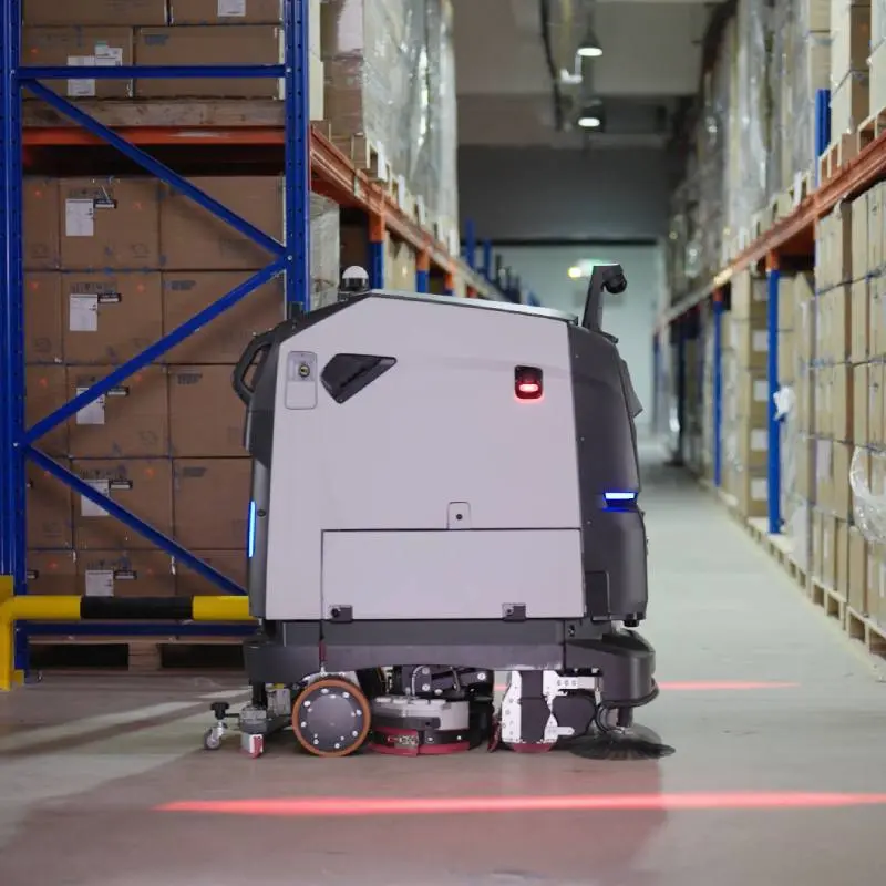 Pudu BG1 Pro Scheuersaugroboter_Logistik-produktion Pudu BG1 Pro Scheuersaugroboter für Produktion- & Logistikhalle