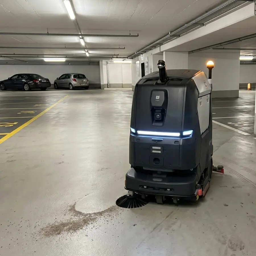 Pudu BG1 Pro_Scheuersaugroboter_Parkhaus-tiefgarage Pudu BG1 Pro Scheuersaugroboter für Parkhaus & Tiefgarage