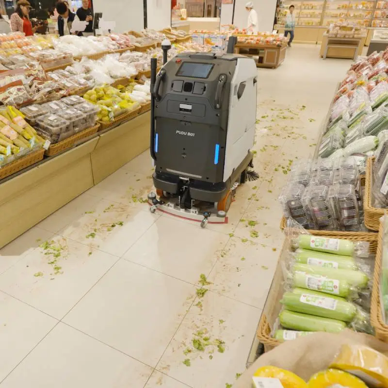 Pudu BG1_Pro-Scheuersaugroboter_Einzelhandel (1) Pudu BG1 Pro Scheuersaugroboter für Supermarkt und Einzelhandel