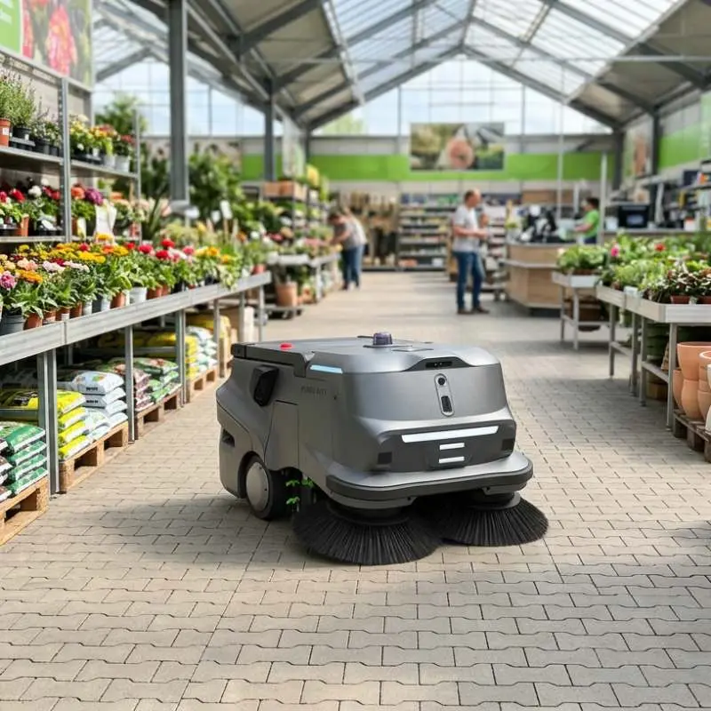 Pudu MT1 Kehrroboter Gartencenter (1)