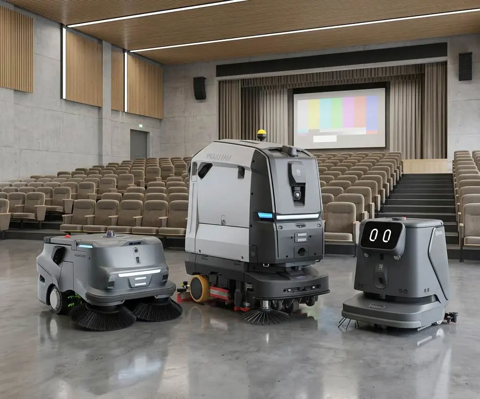 Reinigungsroboter Hörsaal Universitaet Schule Reinigungsroboter Universität Hörsaal