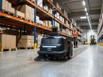 Pudu MT1 Reinigungsroboter für Lagerhalle