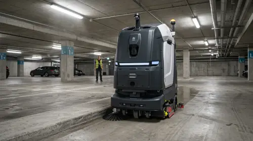 Pudu BG1 Pro Reinigungsroboter für Tiefgarage