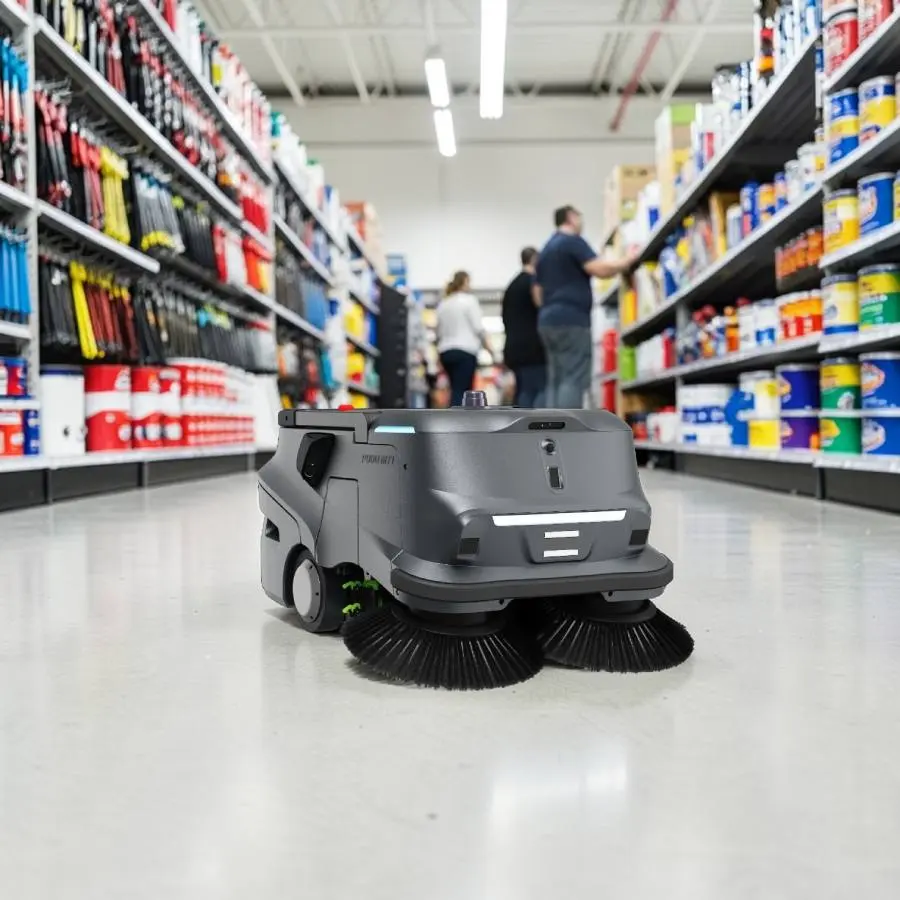 pudu-mt1-ki-kehrroboter-baumarkt(1) Pudu MT1 Kehrroboter für Baumarkt / Einzelhandel