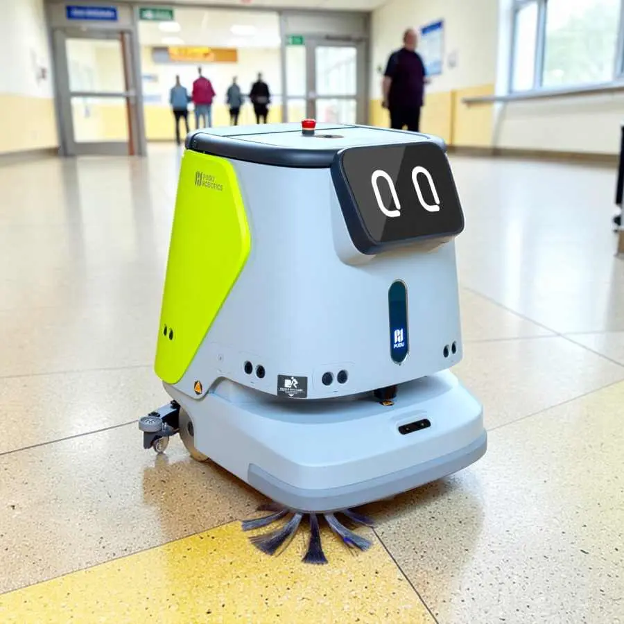 pudu_cc1_reinigungsroboter_krankenhaus Reinigungsroboter im Krankenhaus