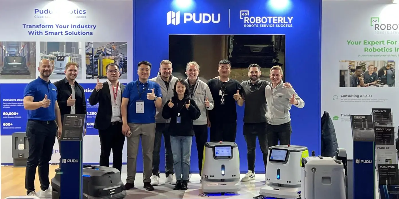 roboterly-pudu-reinigungsroboter_LogiMAT2025 Roboterly und PUDU sind Partner